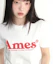 Lookbook (Women) AMES WORLDWIDE Basic Logo Tee White AM2EMUT510AWH