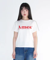 Shop (Women) AMES WORLDWIDE Basic Logo Tee White AM2EMUT510AWH