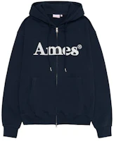 (Women) AMES WORLDWIDE Basic Logo Zip-Up Hoodie Navy AM2EFUM481ANV (Women) AMES WORLDWIDE Basic Logo Zip-Up Hoodie Navy AM2EFUM481ANV