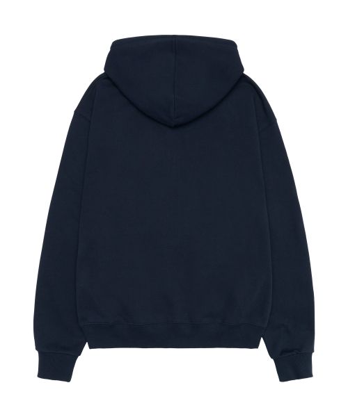 Lookbook (Women) AMES WORLDWIDE Basic Logo Zip-Up Hoodie Navy AM2EFUM481ANV