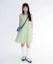 Shop (Women) AMES WORLDWIDE Check Layered Green Dress AM2GSFPA92AGN