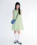 Purchase (Women) AMES WORLDWIDE Check Layered Green Dress AM2GSFPA92AGN