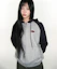 Buy (Women) AMES WORLDWIDE Circle Logo Navy Raglan Zip-Up Hoodie AM2GSUM485ANV