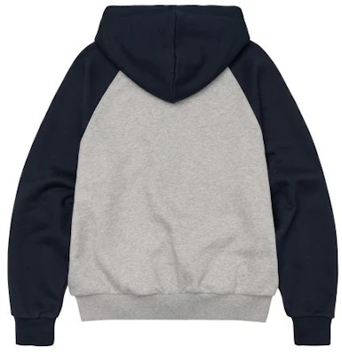 (Women) AMES WORLDWIDE Circle Logo Navy Raglan Zip-Up Hoodie AM2GSUM485ANV 5
