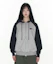 Order (Women) AMES WORLDWIDE Circle Logo Navy Raglan Zip-Up Hoodie AM2GSUM485ANV