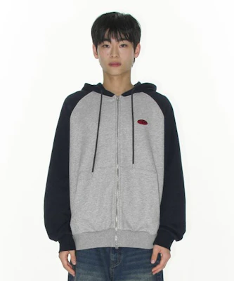 (Women) AMES WORLDWIDE Circle Logo Navy Raglan Zip-Up Hoodie AM2GSUM485ANV Lookbook (Women) AMES WORLDWIDE Circle Logo Navy Raglan Zip-Up Hoodie AM2GSUM485ANV