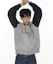 Sizing (Women) AMES WORLDWIDE Circle Logo Navy Raglan Zip-Up Hoodie AM2GSUM485ANV