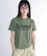 Sizing (Women) AMES WORLDWIDE Khaki Round Hem Crop Tee AM2EMUT520AKH