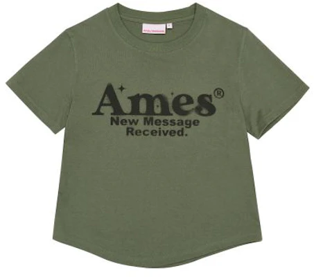 (Women) AMES WORLDWIDE Khaki Round Hem Crop Tee AM2EMUT520AKH Cheap (Women) AMES WORLDWIDE Khaki Round Hem Crop Tee AM2EMUT520AKH