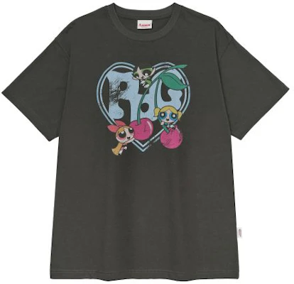 (Women) Ames Worldwide PPG Heart Cherry Tee Charcoal T-Shirt AM2GMUT518ACH Cheap (Women) Ames Worldwide PPG Heart Cherry Tee Charcoal T-Shirt AM2GMUT518ACH