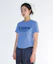 Lookbook (Women) AMES WORLDWIDE Round Hem Crop Tee Blue AM2EMUT520ABL