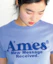 Details for (Women) AMES WORLDWIDE Round Hem Crop Tee Blue AM2EMUT520ABL