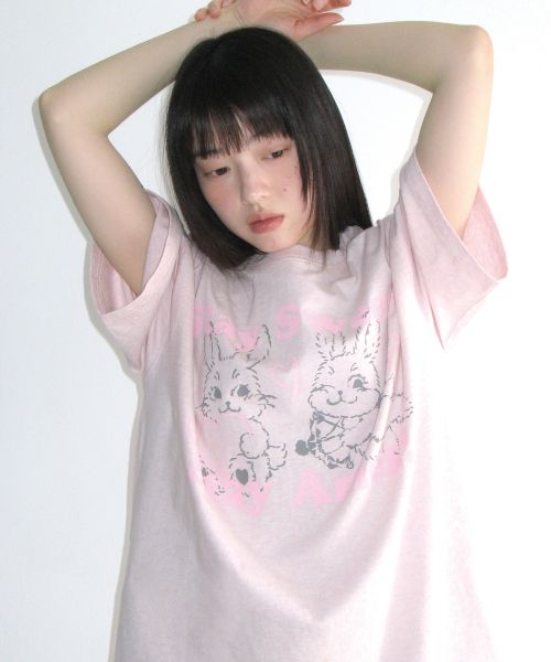 Order (Women) AMES WORLDWIDE Sweet Rabbit Pink T-Shirt AM2GMUT515APK