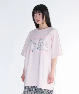 (Women) AMES WORLDWIDE Sweet Rabbit Pink T-Shirt AM2GMUT515APK Shop (Women) AMES WORLDWIDE Sweet Rabbit Pink T-Shirt AM2GMUT515APK