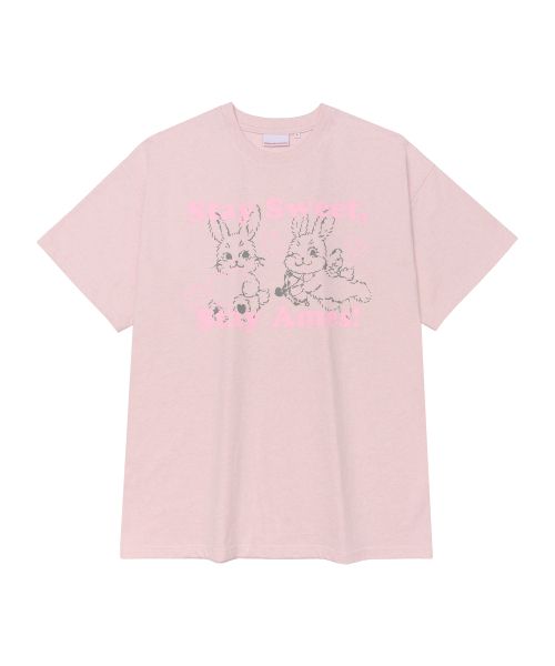 Cheap (Women) AMES WORLDWIDE Sweet Rabbit Pink T-Shirt AM2GMUT515APK