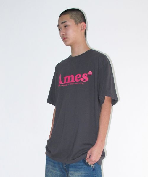 Purchase (Women) AMES WORLDWIDE Unisex Basic Logo T-Shirt Charcoal AM2DMUT511ACH