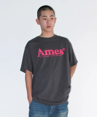 (Women) AMES WORLDWIDE Unisex Basic Logo T-Shirt Charcoal AM2DMUT511ACH Sizing (Women) AMES WORLDWIDE Unisex Basic Logo T-Shirt Charcoal AM2DMUT511ACH