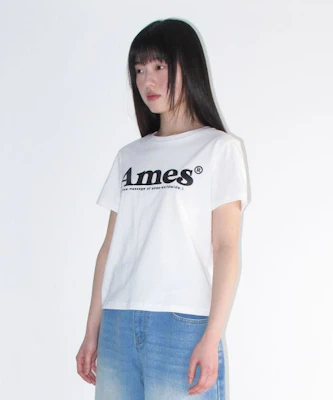 (Women) AMES WORLDWIDE Unisex Basic Logo Tee White AM2DMUT511AWH Shop (Women) AMES WORLDWIDE Unisex Basic Logo Tee White AM2DMUT511AWH