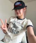Buy (W) AMES WORLDWIDE 复古星星奶油色T恤 AM2FMUT513ACR