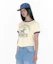 Cheap (W) AMES WORLDWIDE 复古星星奶油色T恤 AM2FMUT513ACR
