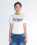Order (Women) AMES WORLDWIDE White Round Hem Crop Tee AM2EMUT520AWH
