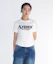 Shop (Women) AMES WORLDWIDE White Round Hem Crop Tee AM2EMUT520AWH