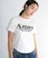 Purchase (Women) AMES WORLDWIDE White Round Hem Crop Tee AM2EMUT520AWH