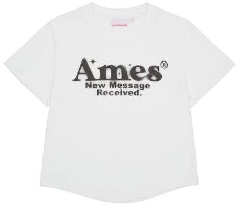 (Women) AMES WORLDWIDE White Round Hem Crop Tee AM2EMUT520AWH Sizing (Women) AMES WORLDWIDE White Round Hem Crop Tee AM2EMUT520AWH