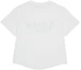 Cheap (Women) AMES WORLDWIDE White Round Hem Crop Tee AM2EMUT520AWH