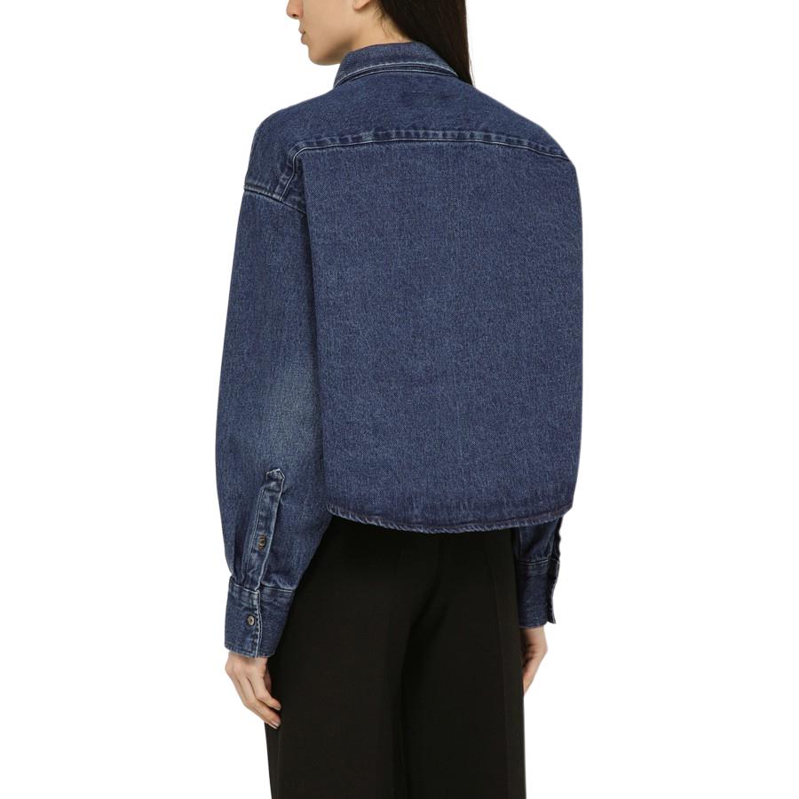 (Women) AMI Paris  Blue Cropped Long Sleeve Jacket FSH134DE0025-480 圖 4