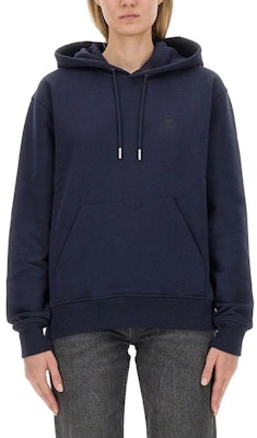 (W) AMI Paris 藍色連帽套頭長袖休閒毛衣。 USW203730-430 Buy (W) AMI Paris 藍色連帽套頭長袖休閒毛衣。 USW203730-430