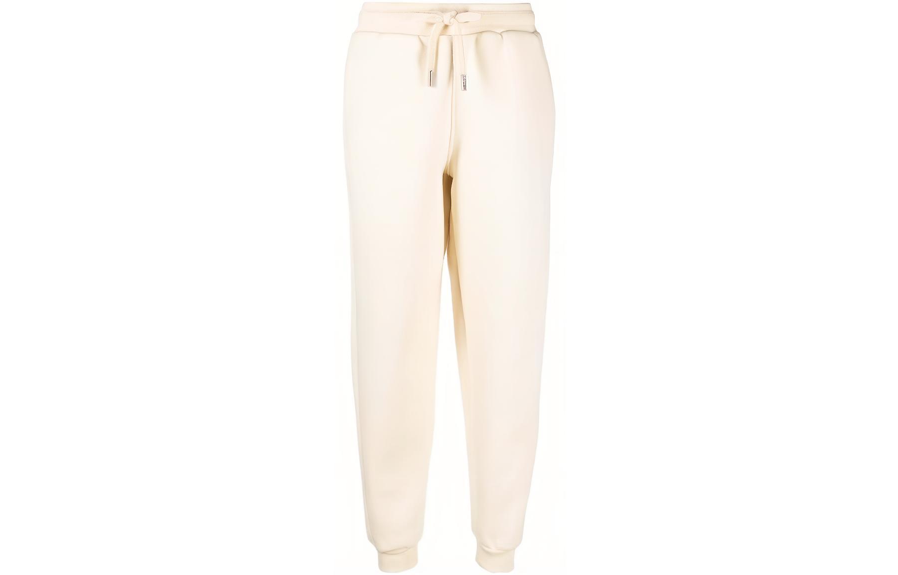 (Women) AMI Paris  Mid-Rise Drawstring Jogger Pants Beige Color UTR207740-185