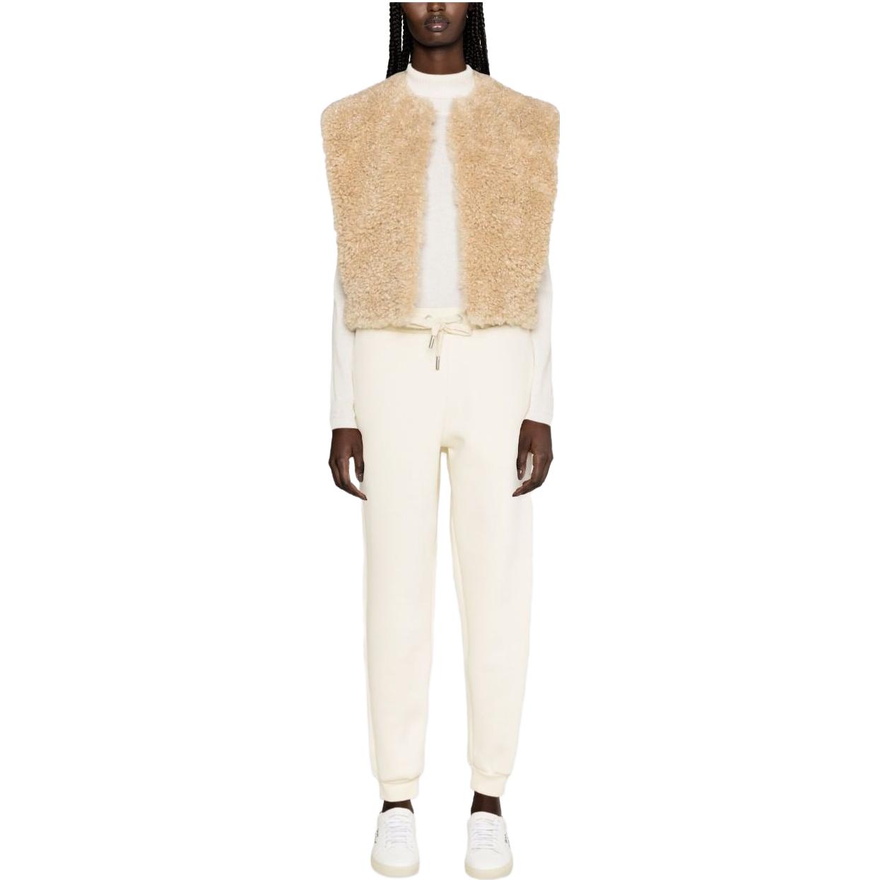 Lookbook (W) AMI Paris Seluar Jogger Mid-Rise Ikatan Beige UTR207740-185