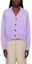 Buy (W) AMI Paris 紫色V領扣釦長袖針織開襟外套毛衣 SPUKC008016-507