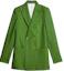 Order (W) AMI Paris Blazer Double-Breasted Solid - Hijau Rumput FBV202WV0004