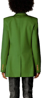 (W) AMI Paris Blazer Double-Breasted Solid - Hijau Rumput FBV202WV0004 Purchase (W) AMI Paris Blazer Double-Breasted Solid - Hijau Rumput FBV202WV0004