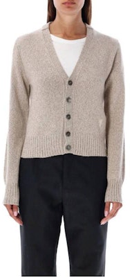 (W) AMI PARIS V領針織開衫 羊毛外套 米白色 FKC127005 Buy (W) AMI PARIS V領針織開衫 羊毛外套 米白色 FKC127005