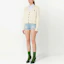 Lookbook (Women) Ami Paris AMIPARIS Beige Heart V-Neck Button-Up Knit Cardigan Long Sleeve. FKC010001-709
