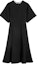 Order (W) Vestido Midi Negro Acampanado Ami Paris AMIPARIS con Cuello Redondo. FDR217WV00450013