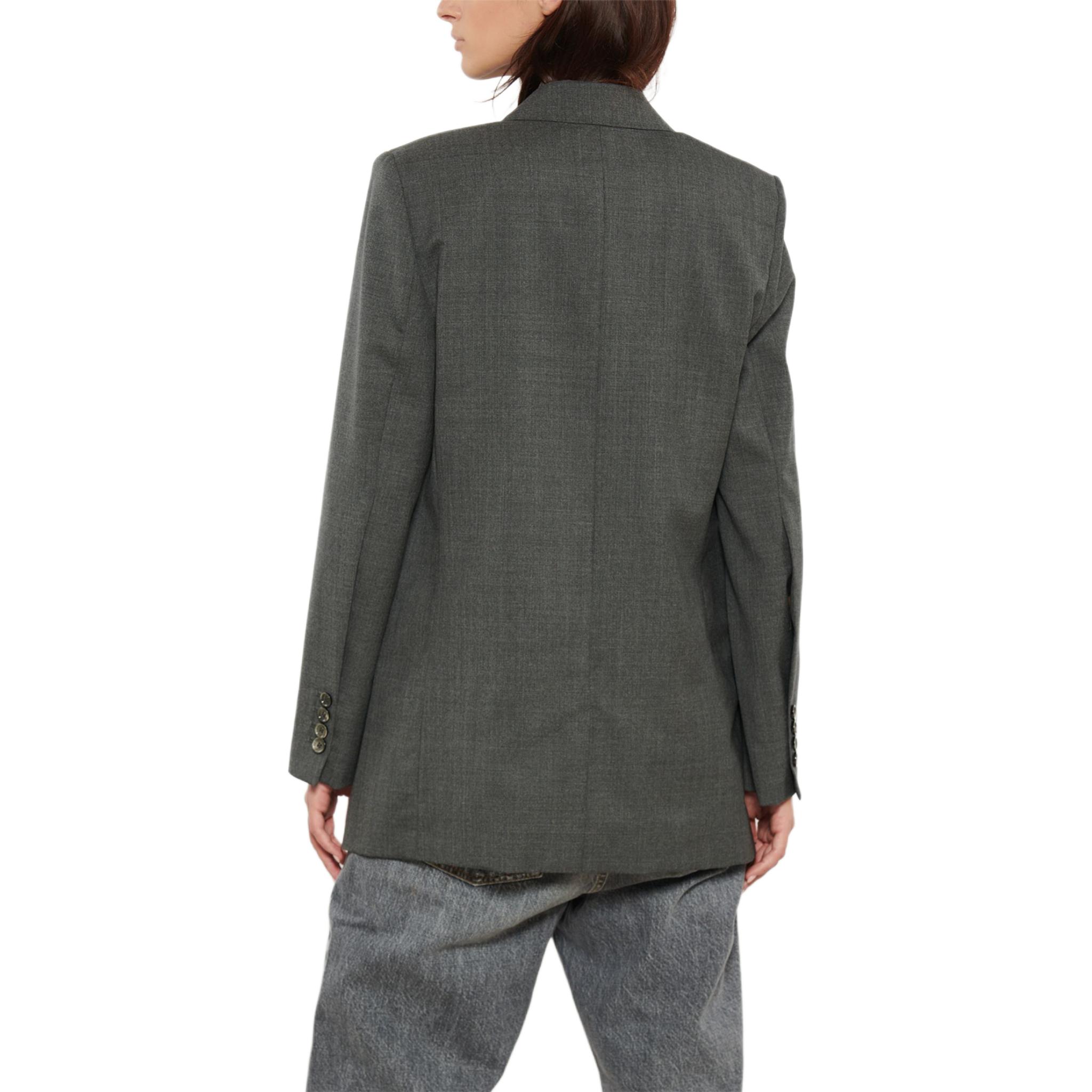 Purchase (W) Ami Paris AMIPARIS グレー シングルブレスト テーラード 長袖 ジャケット FBV007WV0043-055