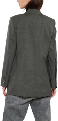 (W) Ami Paris AMIPARIS グレー シングルブレスト テーラード 長袖 ジャケット FBV007WV0043-055 Purchase (W) Ami Paris AMIPARIS グレー シングルブレスト テーラード 長袖 ジャケット FBV007WV0043-055