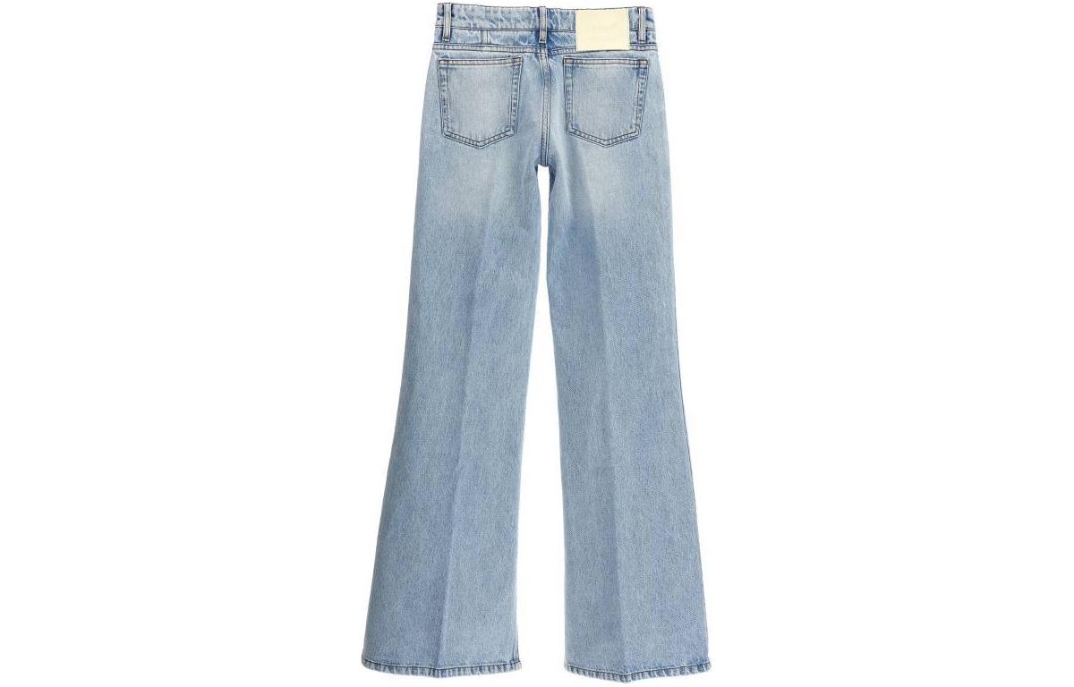 Lookbook (W) Ami Paris 高腰寬褲拉鍊牛仔褲 藍色 FTR425DE0027-448