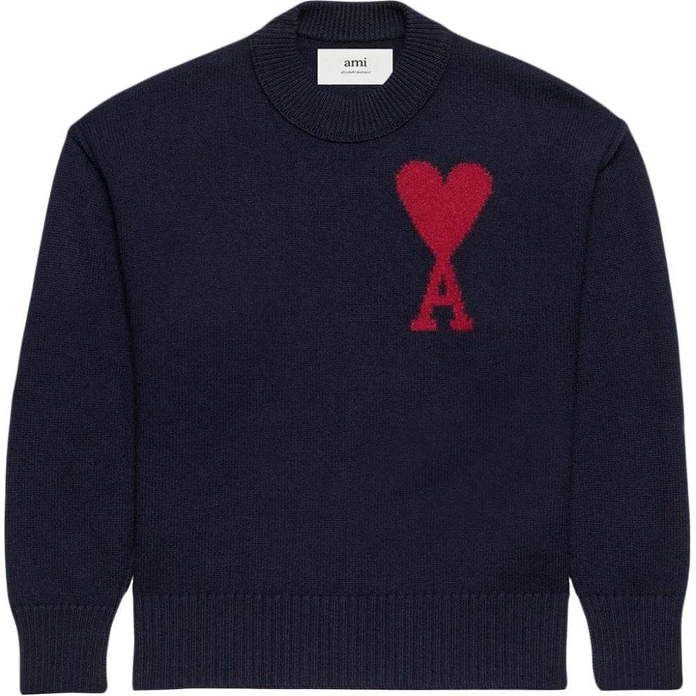 women-ami-paris-amiparis-loose-fit-crewneck-sweater-with-heart-embroidery-navy-blue-uks-006018-414