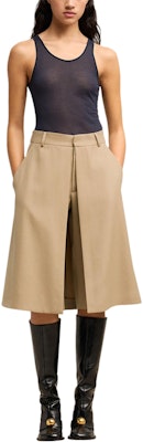 (W) Ami Paris AMIPARIS 米白色中腰休閒短褲隱藏拉鏈設計 FSO508WV0026-BEIGE Lookbook (W) Ami Paris AMIPARIS 米白色中腰休閒短褲隱藏拉鏈設計 FSO508WV0026-BEIGE