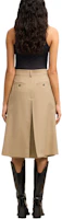 Shop (Women) Ami Paris AMIPARIS Mid-Rise Casual Shorts with Concealed Fly in Beige. FSO508WV0026-BEIGE