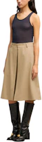 Purchase (Women) Ami Paris AMIPARIS Mid-Rise Casual Shorts with Concealed Fly in Beige. FSO508WV0026-BEIGE