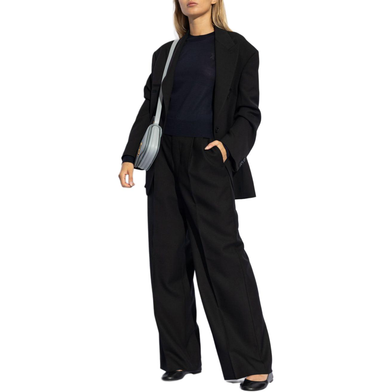 (Women) Ami Paris AMIPARIS  Midnight Blue Logo Crewneck Raglan Sleeve Sweater. FKS041KN0039-BLUE 圖 5