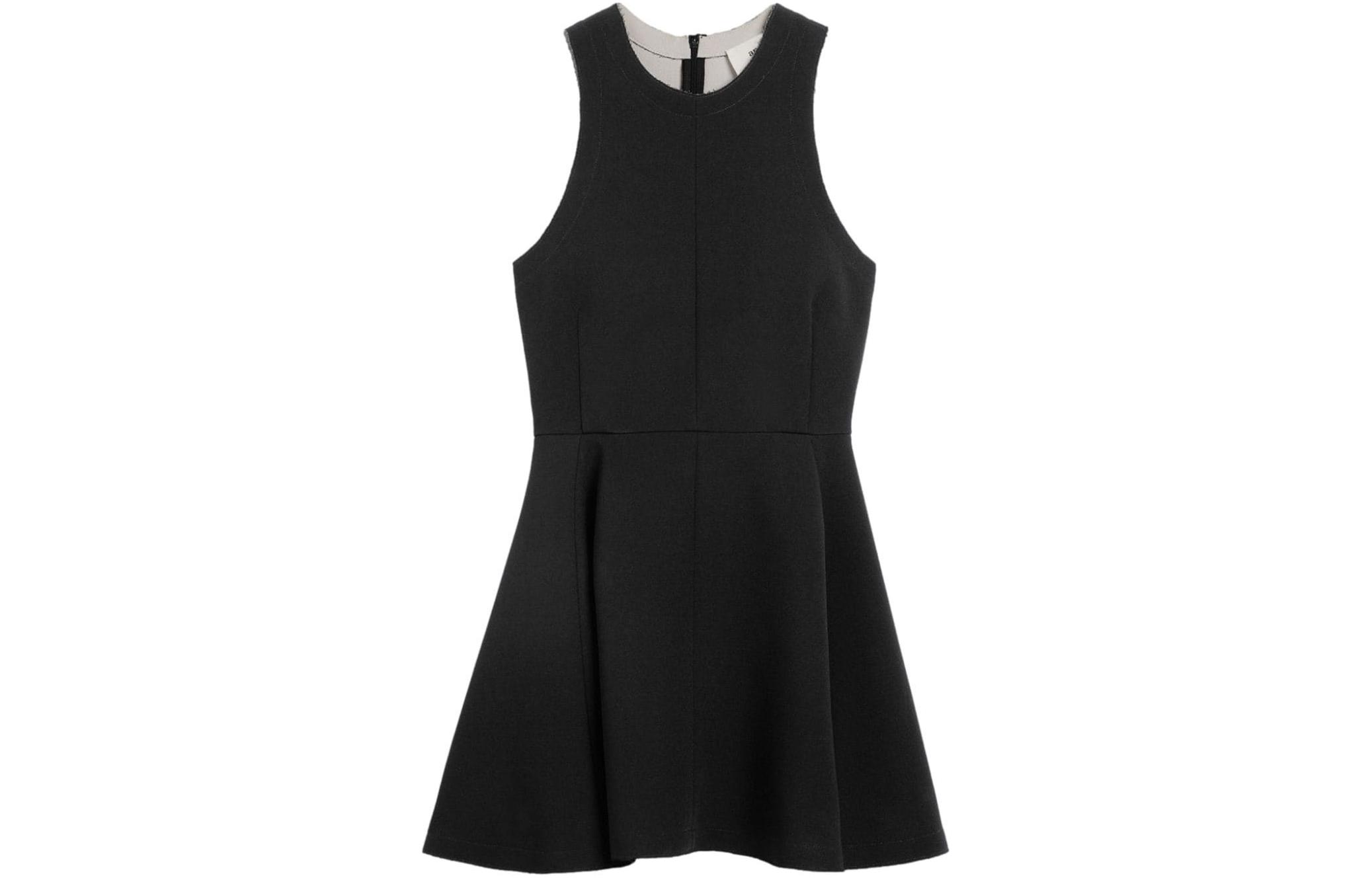 (Women) Ami Paris AMIPARIS  Sleeveless Flared Hem Dress Black E24FDR117WV0045-0013