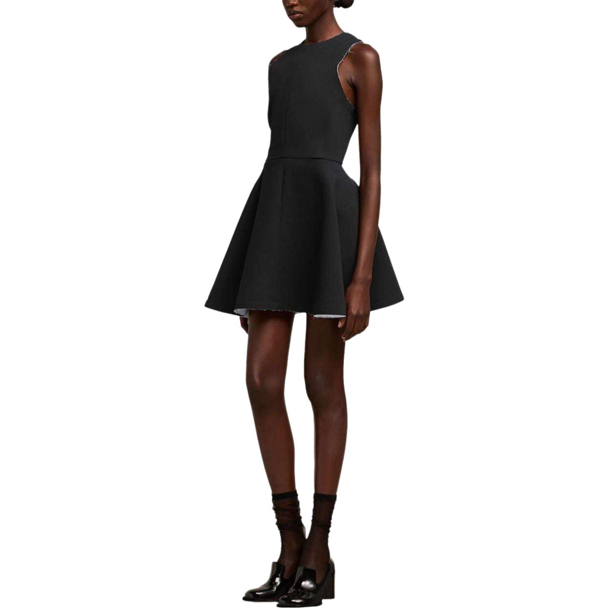 Purchase (W) Vestido Sin Mangas con Bajo Acampanado Negro Ami Paris AMIPARIS E24FDR117WV0045-0013