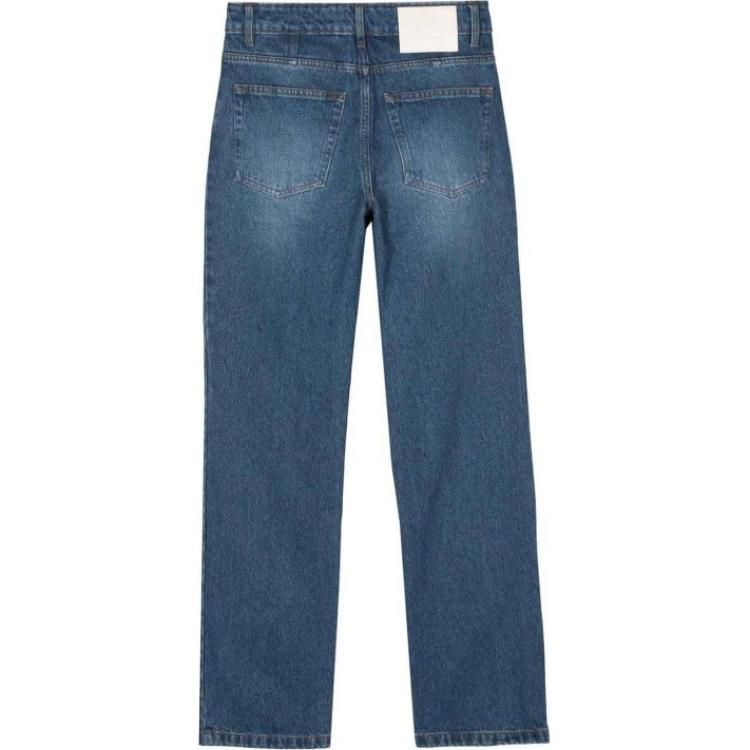 Lookbook (W) Ami Paris AMIPARIS 藍色直筒拉鍊牛仔褲 UTR500DDE0025-480